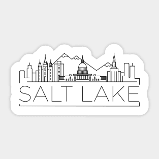 Salt Lake Minimal Skyline Sticker